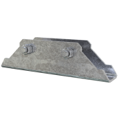 End joint / double joint | Double joint for pipes  48 mm, to brace 2 supports together